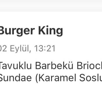 Burger King Tavuklu Barbekü Brıoche Stok Yok