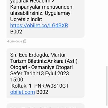 Martur Seyahat Martur Otobüs Firmasından Şikayetçiyim Paramın İfadesini İstiyorum