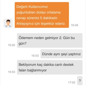 YeşilyurtGame Tam 2 İş Günü Geçmesine Rağmen Ödemem Yapılmıyor.