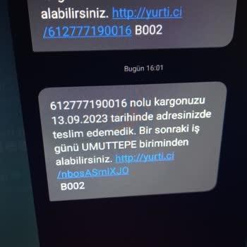 Yurtiçi Kargo Teslim Edilemeyen Kargo