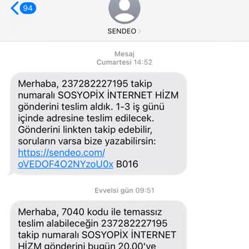 Sendeo Kargoyu Getirmeyen Kargo Şirketi