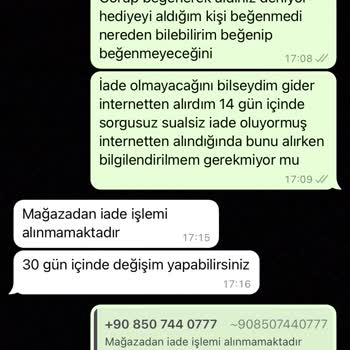 Greyder Mağazalarının İade Almaması