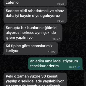 1067 Life Güzellik Merkezi Paramızı Geri Vermiyor