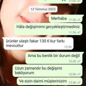 B&G Sportive Numara Küçük Olmasından Dolayı Değişim Sağlanmaması