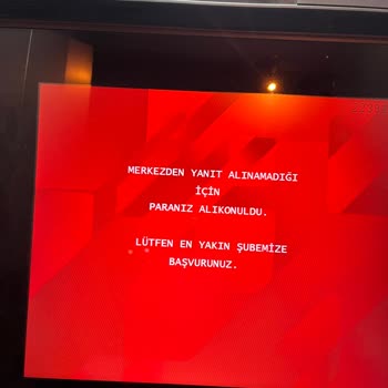 Ziraat Bankası ATM'si Yatırdığım Parayı Alıkoydu