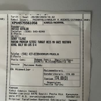 PTT Kargonun Parçaladığı Gönderi