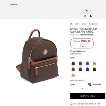 Tergan Deri Web Sitesinde Uygulanmayan İndirim