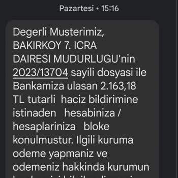 CK Boğaziçi Elektrik Ödediğim Borcu İcraya Verip Banka Hesabıma Bloke