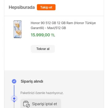 Hepsiburada Siparişim 8 Gündür Gönderilmedi
