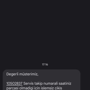 Saat & Saat Ankara Antares AVM Saat Alımı Sonrası Garanti Sorunu