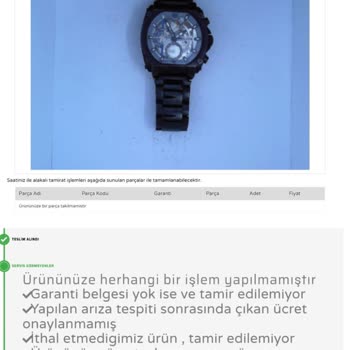 Saat & Saat Ankara Antares AVM Saat Alımı Sonrası Garanti Sorunu