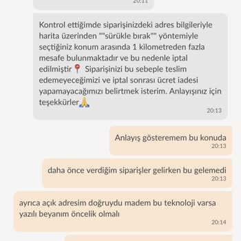 Trendyol Yemek Paramı İade Etmiyor