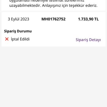 Morhipo Para İadesi Olmadı Ve Siparişimin İptali