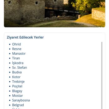 Tatil Sepeti 18-25 Ağustos 130398 Kodlu Firsat Büyük Balkan Turu