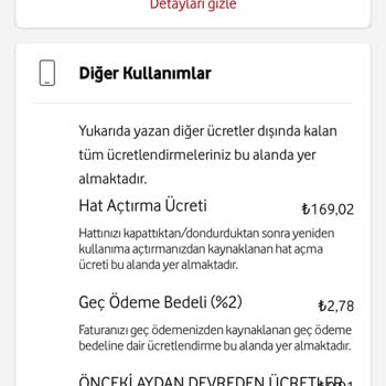 Vodafone Faturam Hiçbir Kanun Ve Kitapta Olmayan Şekilde Çok Yüksek Gelmiş