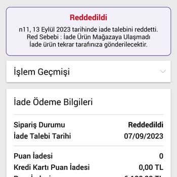 N11 Satıcısının İademi Reddetmesi