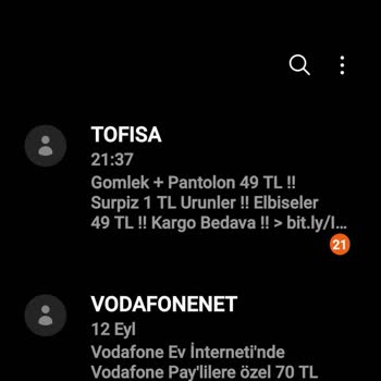 Tofisa 'dan Gelen Mesajlar Beni Rahatsız Ediyor