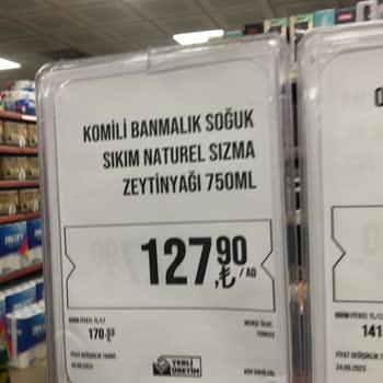 Komili Zeytinyağı Üründe Fahiş Fiyat Uygulaması!