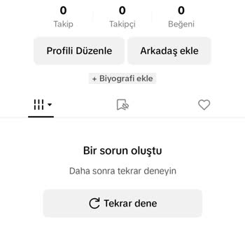 TikTok İnternet Bağlantı Yok Hatası