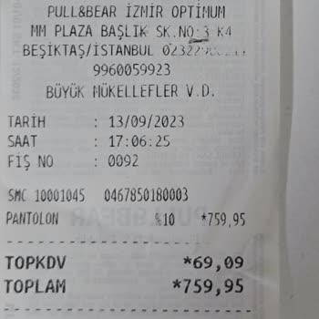 Pull & Bear Güvenimi Yitirdi.