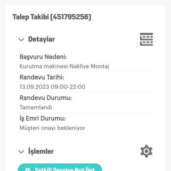 Arçelik Servis Taahhüt Ettiği Saatte Gelmedi