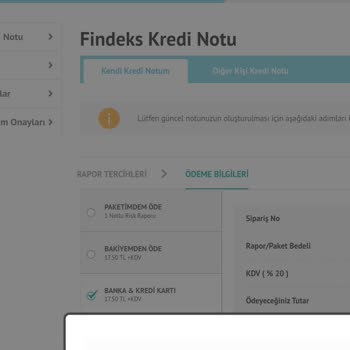 Findeks Kredi Notunu Alamamak