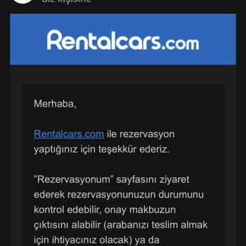 Rentalcars.com Para İadem Yapılmadı!