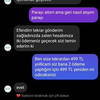 Rio Butik Paramı Benden Aldılar Ve Beni Engellediler