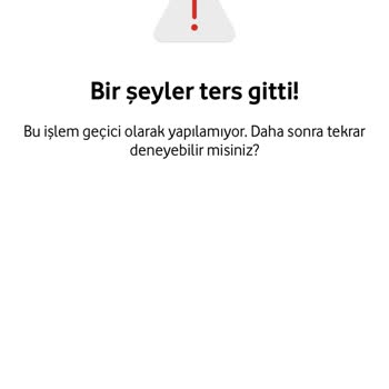 Vodafone Sim Kart Aktivesi " Bir Şeyler Ters Gitti" Hatası Çözülmüyor.