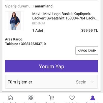 Mavi N11 Alışveriş Sitesinden Aldığım Sweatshirtün Renk Değişimi Sorunu