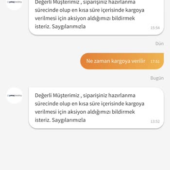 Yataş Yatağımın Kargoya Verilmemesi