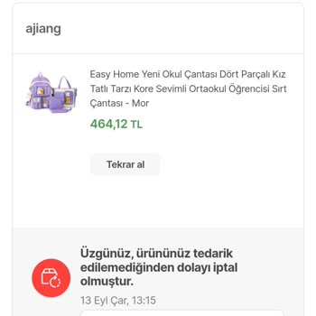 Hepsiburada Ürünüm Geleceği Hafta İptal Edildi