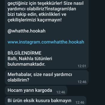 What The Hookah Ürünün Gönderilmemesi, Sipariş Elimize Ulaşmadı