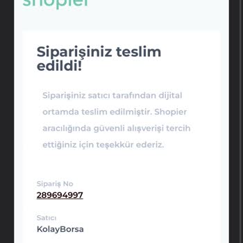 Shopier Dijital Kitap Satın Aldım