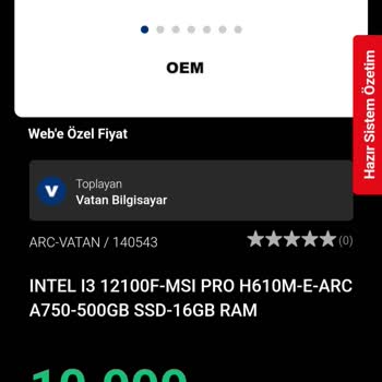 Vatan Bilgisayar'a Güvenmekte Hata Ettim