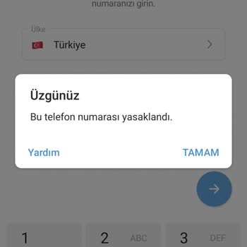 Telegram Numaram Yasaklandı Yasağın Kaldırılmasını İstiyorum
