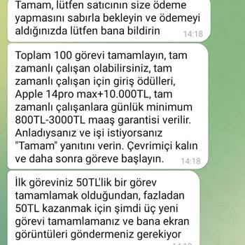 Telegram Trendyol Ürün Beğenme Karşılığı 50 TL