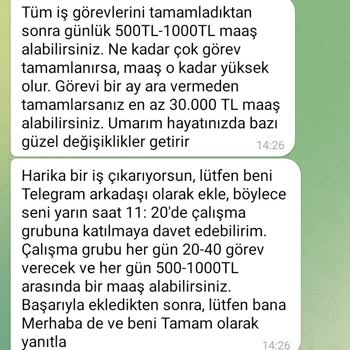 Telegram Trendyol Ürün Beğenme Karşılığı 50 TL