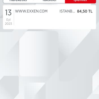 Exxen Para İadesi Talep Ediyorum 85TL