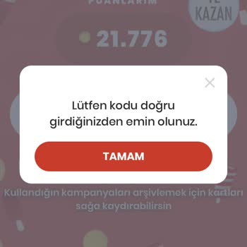 Magnum Hatalı Şifre Uyarısı