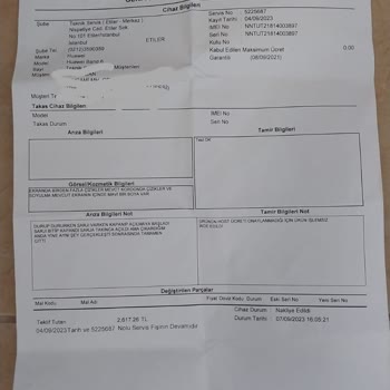 Huawei Band 6 Garanti Süreci