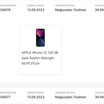 Media Markt Siparişimin İptal Edilmesi