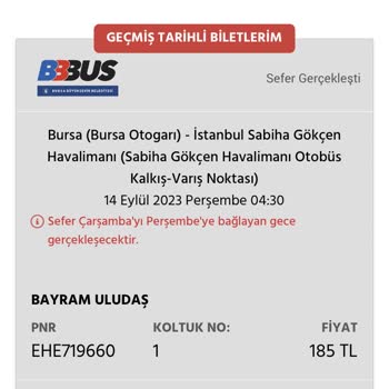 BURULAŞ Sefer Gecikmesi Yüzünden Uçağımı Kaçırdım