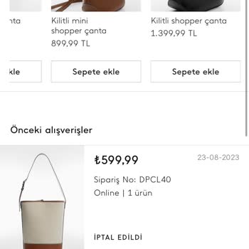 Mango Ürün Teslim Edilmedi