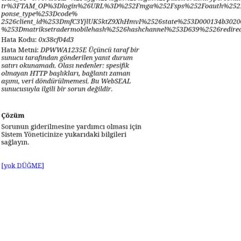 E-trader Uygulama Hatası Garanti BBVA