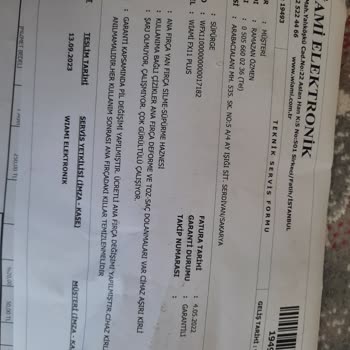 Garanti Kapsamındaki Wiami Robotun Tamir Kargo Ücreti Ödenmesi