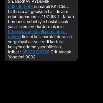 Turkcell Kullanmadığım Faturası Devam Eden Hattımı Kullanıma Kapatmak İstiyorum