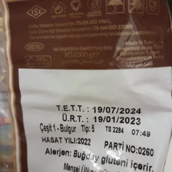 Reis Gıda Reis Marka Bulgur İçindeki Güve Ağları