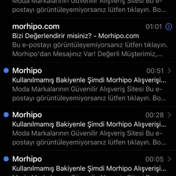 Morhipo Rahatsız Edici Mailler