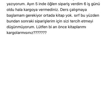 İsem Kitap Siparişleri Kargolamıyor Geri Dönüş Yapmıyor